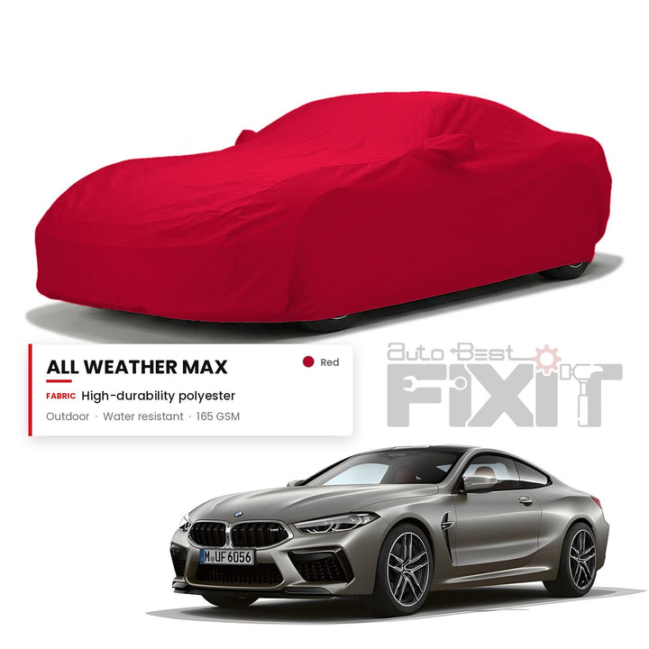 BMW M8 Car Body Cover Waterproof, Scratch Proof with Cotton Lining, Mirror & Antenna Pockets