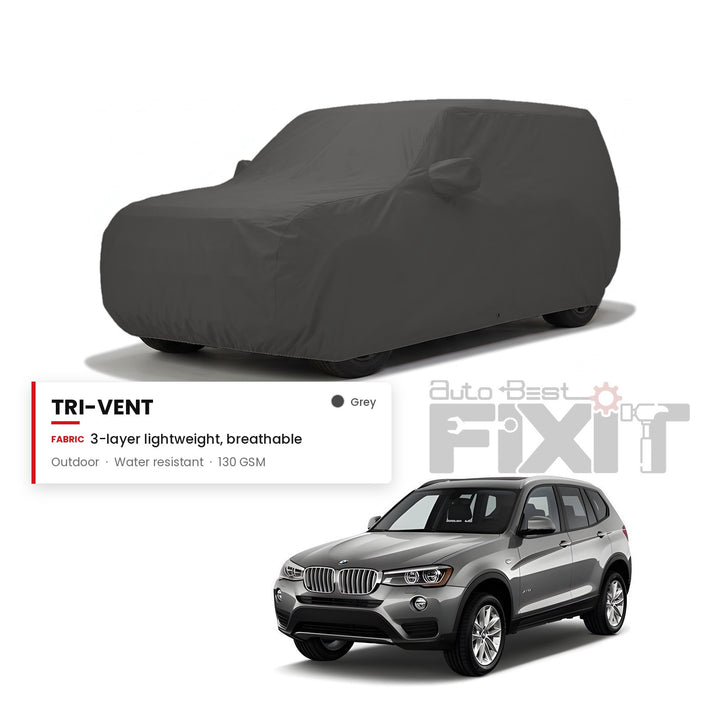 BMW X5 Car Body Cover Waterproof, Scratch Proof with Cotton Lining, Mirror & Antenna Pockets