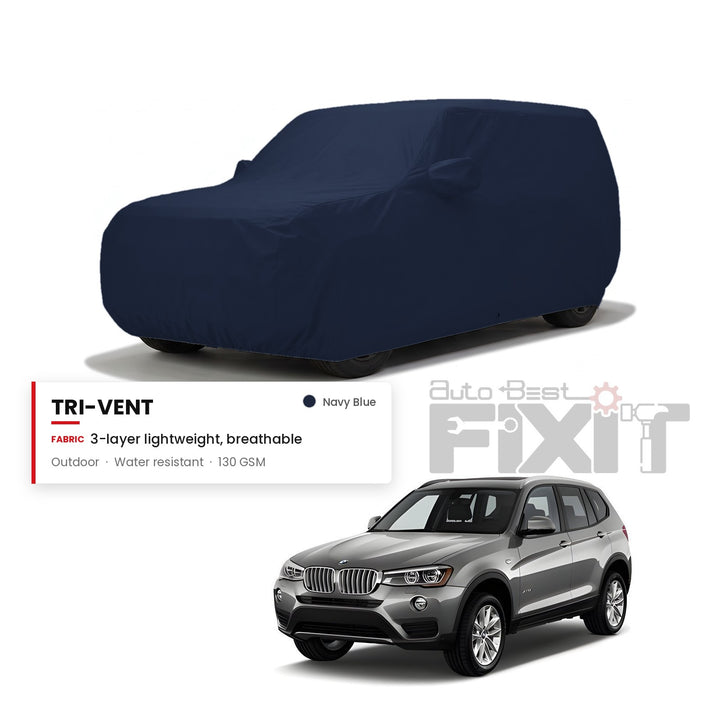 BMW X5 Car Body Cover Waterproof, Scratch Proof with Cotton Lining, Mirror & Antenna Pockets