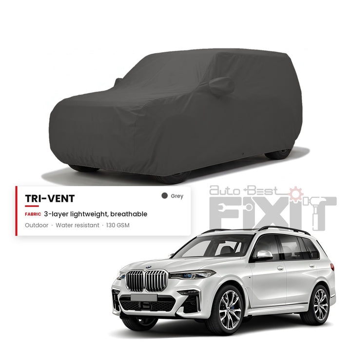 BMW X7 Car Body Cover Waterproof, Scratch Proof with Cotton Lining, Mirror & Antenna Pockets