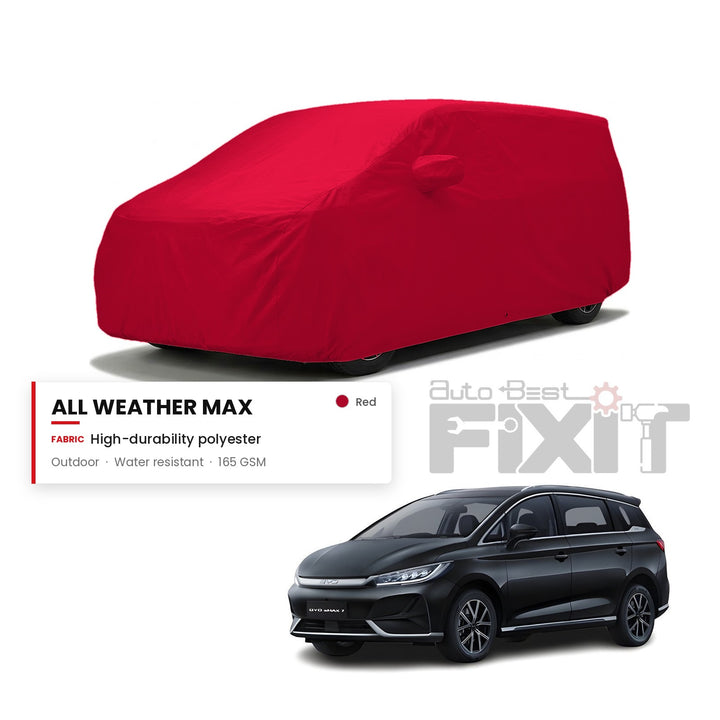 BYD E max 7 Car Body Cover Waterproof, Scratch Proof with Cotton Lining, Mirror & Antenna Pockets