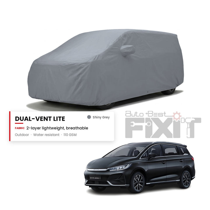 BYD E max 7 Car Body Cover Waterproof, Scratch Proof with Cotton Lining, Mirror & Antenna Pockets