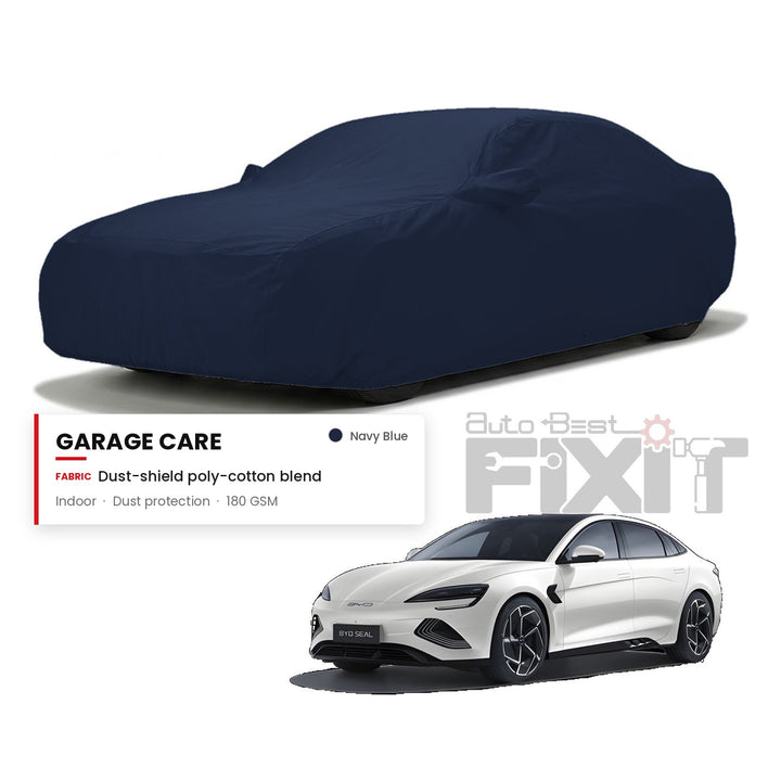 BYD Seal Car Body Cover Waterproof, Scratch Proof with Cotton Lining, Mirror & Antenna Pockets