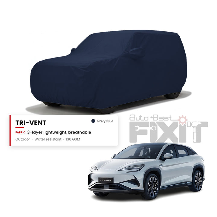 BYD Sealion Car Body Cover Waterproof, Scratch Proof with Cotton Lining, Mirror & Antenna Pockets