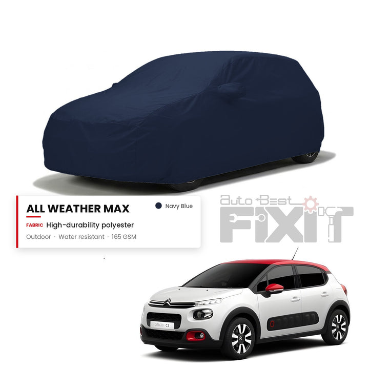 Citroen C3 Car Body Cover Waterproof, Scratch Proof with Cotton Lining, Mirror & Antenna Pockets