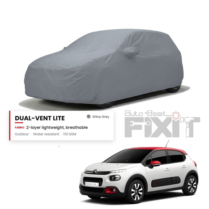 Citroen C3 Car Body Cover Waterproof, Scratch Proof with Cotton Lining, Mirror & Antenna Pockets