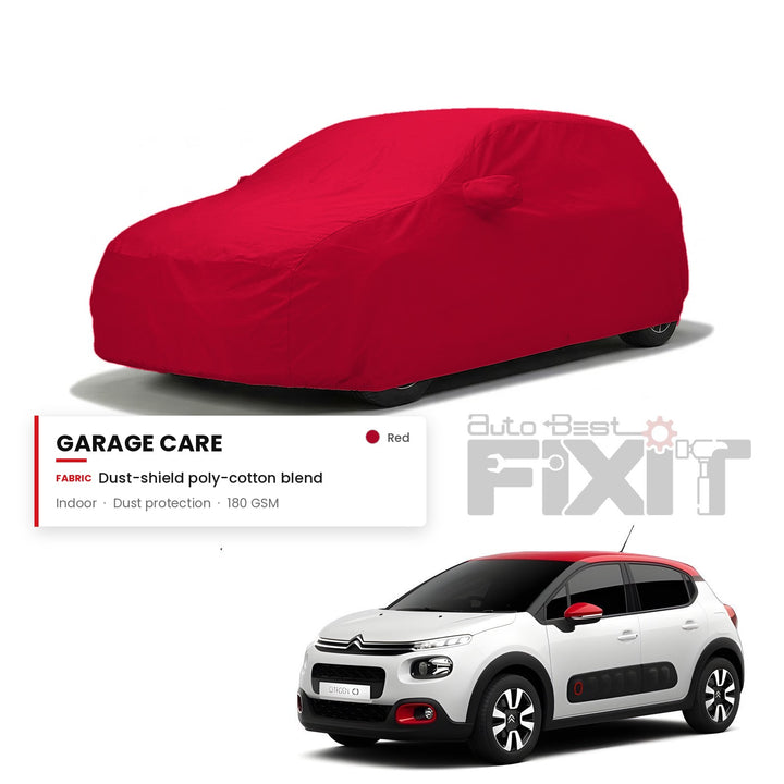 Citroen C3 Car Body Cover Waterproof, Scratch Proof with Cotton Lining, Mirror & Antenna Pockets