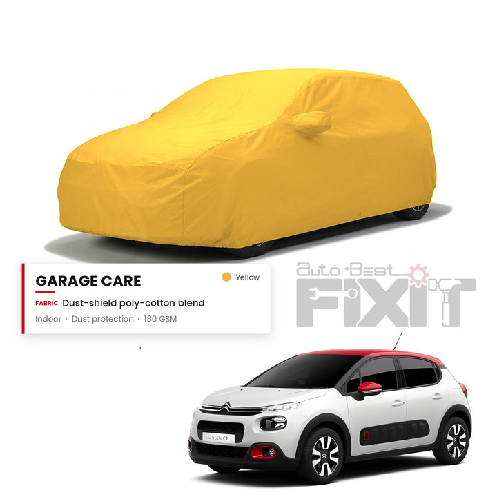 Citroen C3 Car Body Cover Waterproof, Scratch Proof with Cotton Lining, Mirror & Antenna Pockets
