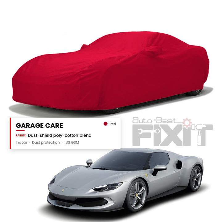 Ferrari 296 GT Car Body Cover Waterproof, Scratch Proof with Cotton Lining, Mirror & Antenna Pockets