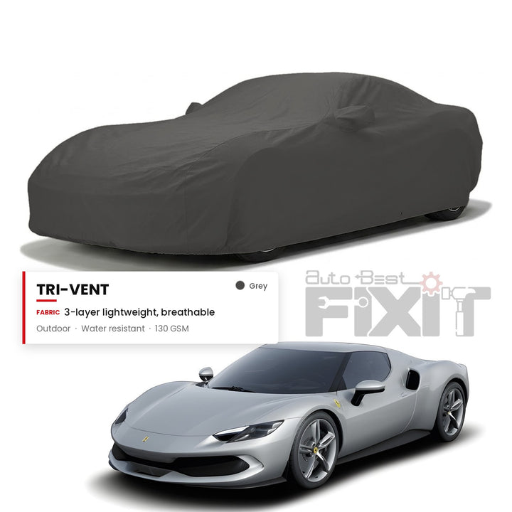 Ferrari 296 GT Car Body Cover Waterproof, Scratch Proof with Cotton Lining, Mirror & Antenna Pockets
