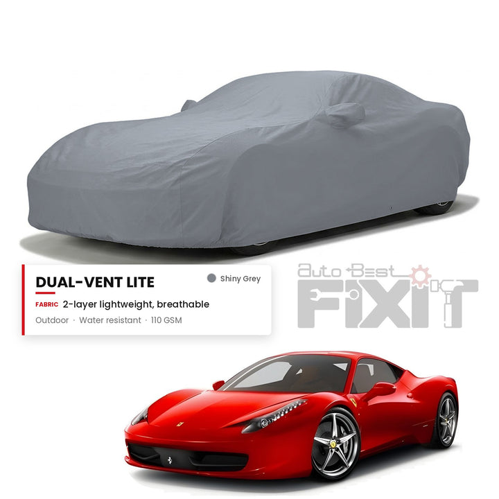 Ferrari 458 Italia Car Body Cover Waterproof, Scratch Proof with Cotton Lining, Mirror & Antenna Pockets