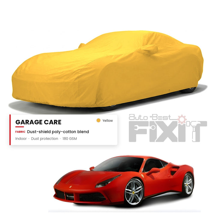 Ferrari 488 Car Body Cover Waterproof, Scratch Proof with Cotton Lining, Mirror & Antenna Pockets