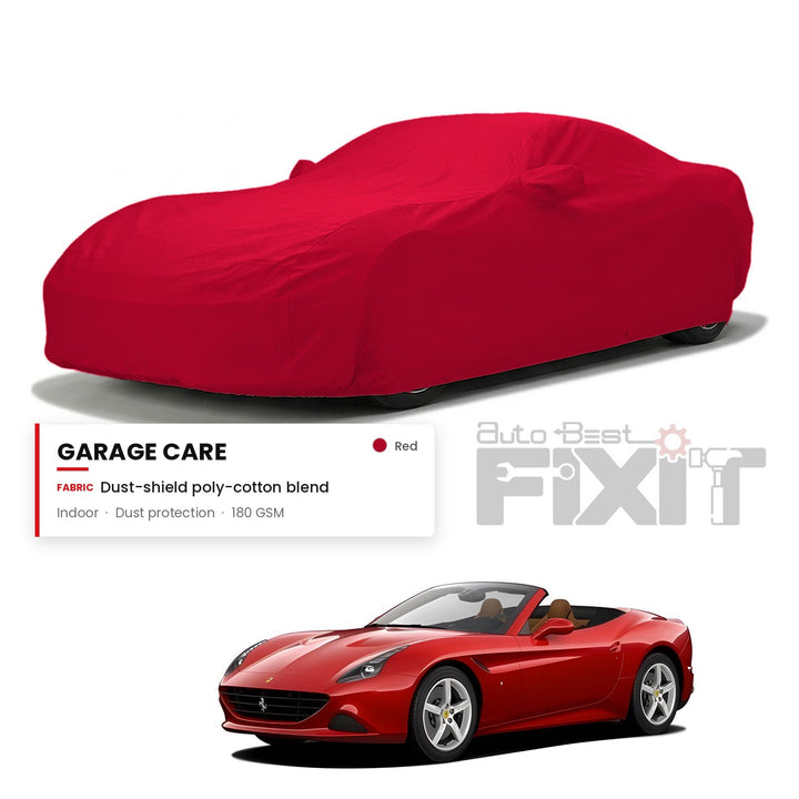Ferrari California Car Body Cover Waterproof, Scratch Proof with Cotton Lining, Mirror & Antenna Pockets