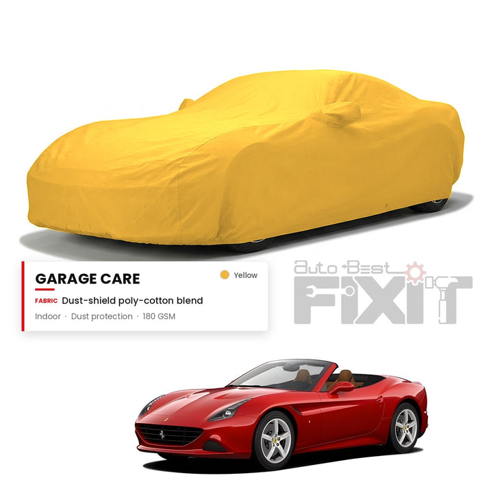 Ferrari California Car Body Cover Waterproof, Scratch Proof with Cotton Lining, Mirror & Antenna Pockets