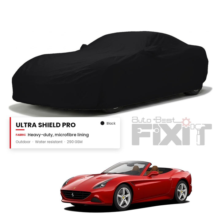 Ferrari California Car Body Cover Waterproof, Scratch Proof with Cotton Lining, Mirror & Antenna Pockets