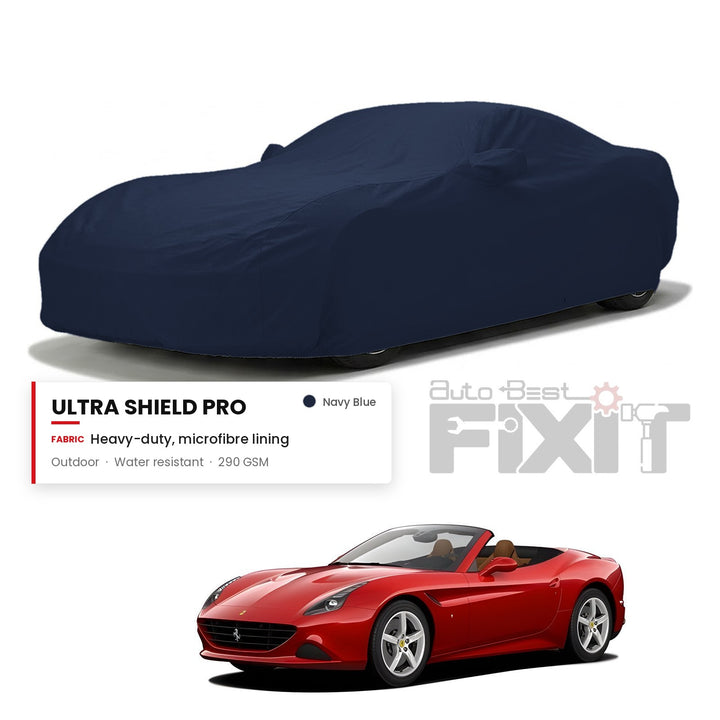 Ferrari California Car Body Cover Waterproof, Scratch Proof with Cotton Lining, Mirror & Antenna Pockets