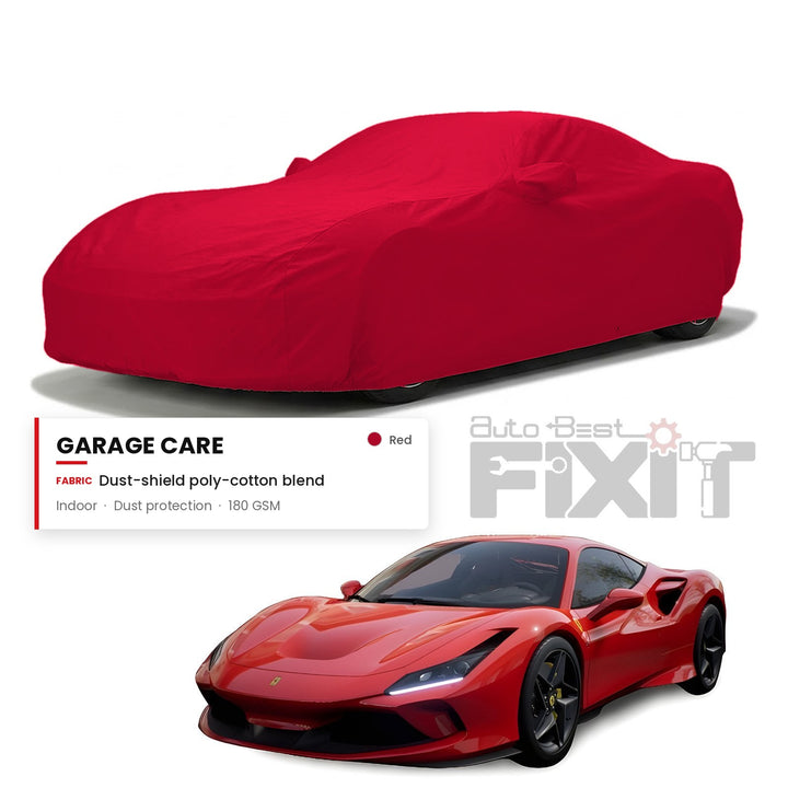 Ferrari F8 Tributo Car Body Cover Waterproof, Scratch Proof with Cotton Lining, Mirror & Antenna Pockets