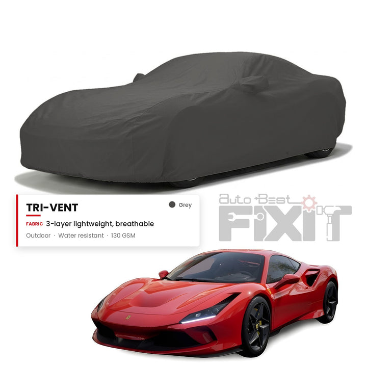 Ferrari F8 Tributo Car Body Cover Waterproof, Scratch Proof with Cotton Lining, Mirror & Antenna Pockets