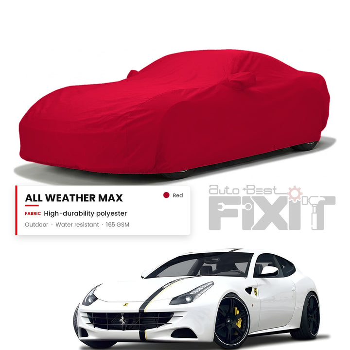 Ferrari FF Car Body Cover Waterproof, Scratch Proof with Cotton Lining, Mirror & Antenna Pockets