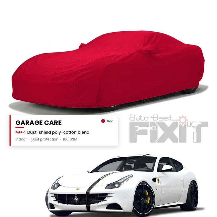 Ferrari FF Car Body Cover Waterproof, Scratch Proof with Cotton Lining, Mirror & Antenna Pockets