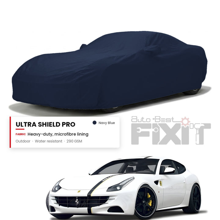 Ferrari FF Car Body Cover Waterproof, Scratch Proof with Cotton Lining, Mirror & Antenna Pockets