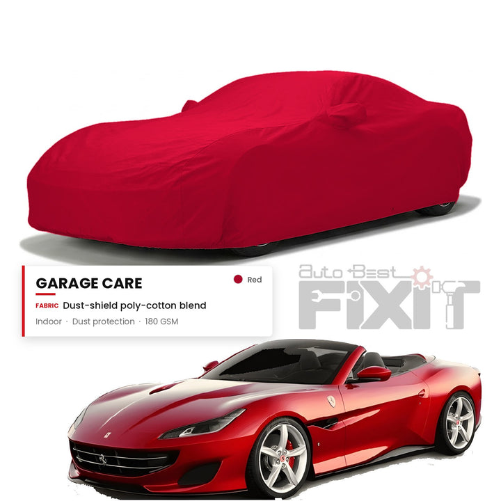 Ferrari Portofino Car Body Cover Waterproof, Scratch Proof with Cotton Lining, Mirror & Antenna Pockets