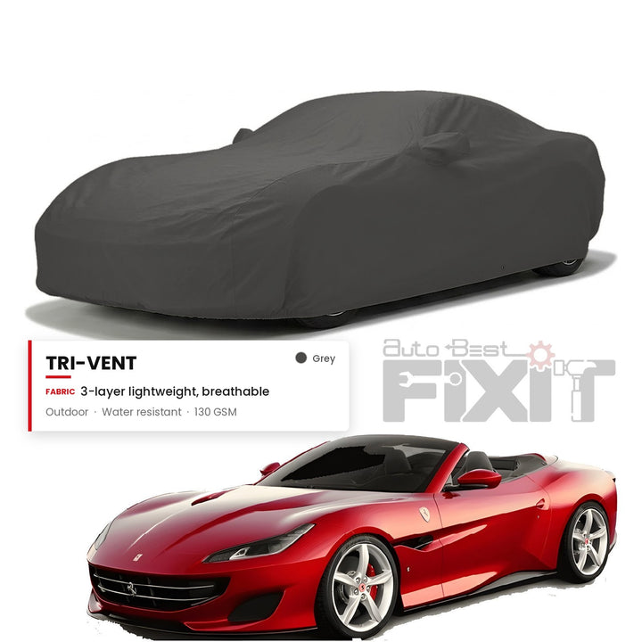 Ferrari Portofino Car Body Cover Waterproof, Scratch Proof with Cotton Lining, Mirror & Antenna Pockets