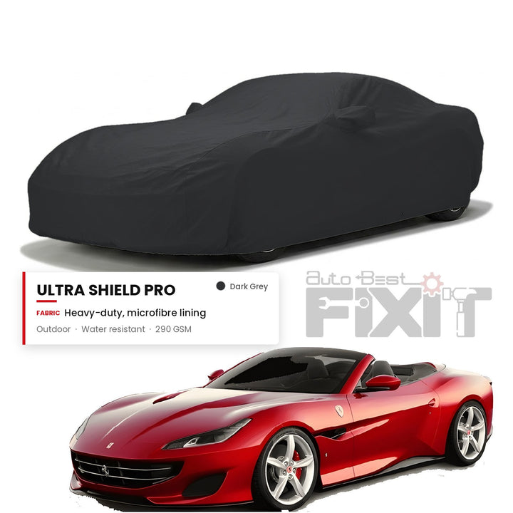 Ferrari Portofino Car Body Cover Waterproof, Scratch Proof with Cotton Lining, Mirror & Antenna Pockets