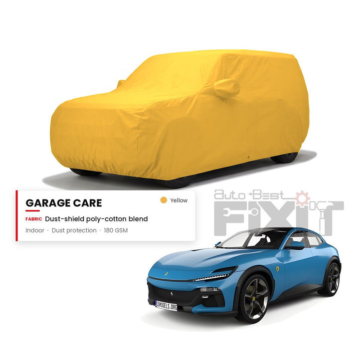 Ferrari Purosangue Car Body Cover Waterproof, Scratch Proof with Cotton Lining, Mirror & Antenna Pockets