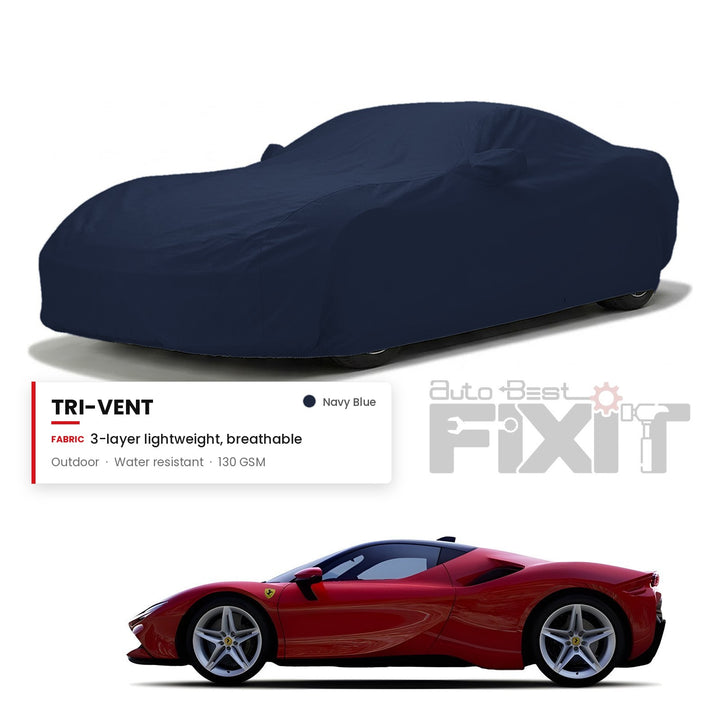 Ferrari SF90 Car Body Cover Waterproof, Scratch Proof with Cotton Lining, Mirror & Antenna Pockets
