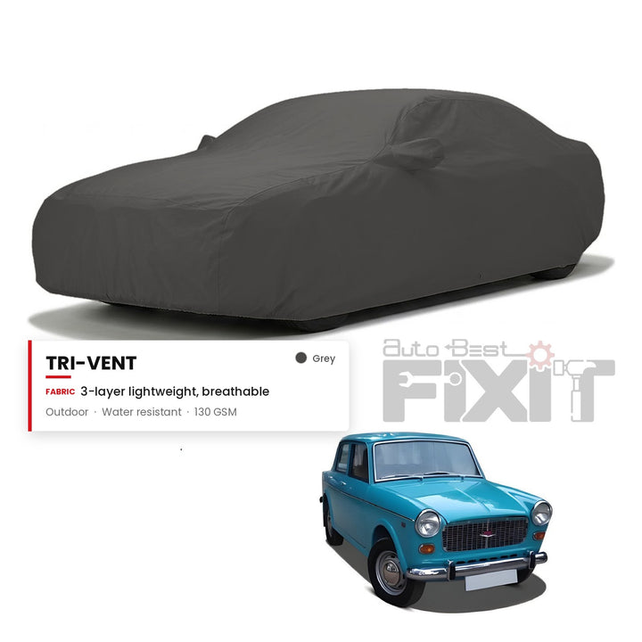 Fiat Padmini Car Body Cover Waterproof, Scratch Proof with Cotton Lining, Mirror & Antenna Pockets