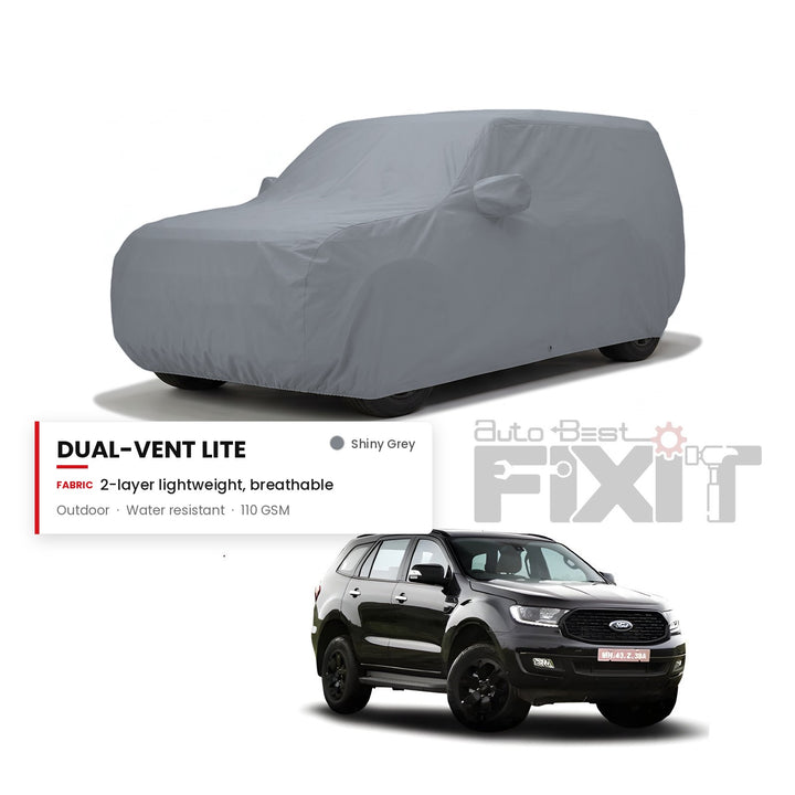 Ford Endeavour Car Body Cover Waterproof, Scratch Proof with Cotton Lining, Mirror & Antenna Pockets