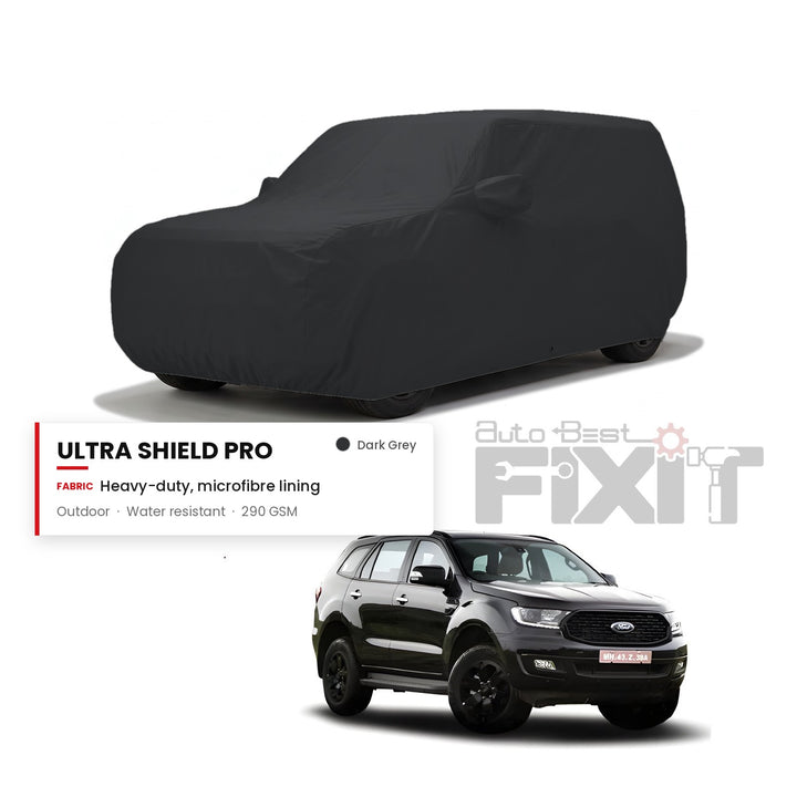 Ford Endeavour Car Body Cover Waterproof, Scratch Proof with Cotton Lining, Mirror & Antenna Pockets