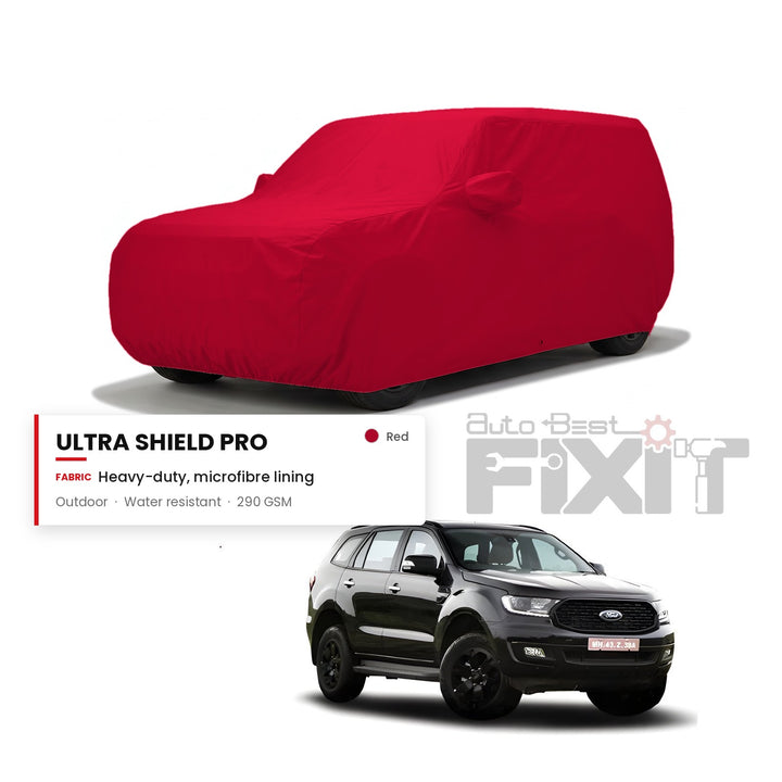 Ford Endeavour Car Body Cover Waterproof, Scratch Proof with Cotton Lining, Mirror & Antenna Pockets