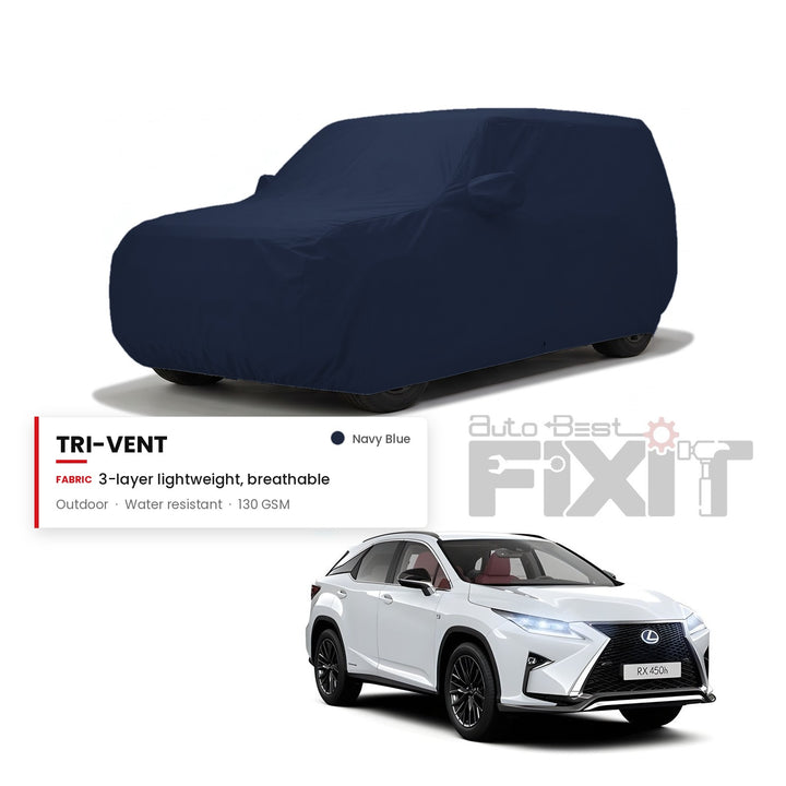 Lexus RX 450HL Car Body Cover Waterproof, Scratch Proof with Cotton Lining, Mirror & Antenna Pockets