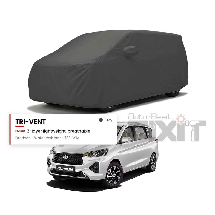 Toyota Rumion Car Body Cover Waterproof, Scratch Proof with Cotton Lining, Mirror & Antenna Pockets