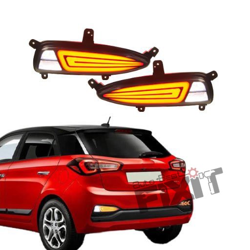 AutoStylenn Hyundai i20 2018-19 Bumper Reflector Matrix For HYUNDAI I 20 Compatible with HYUNDAI I 20 Vehicle_5