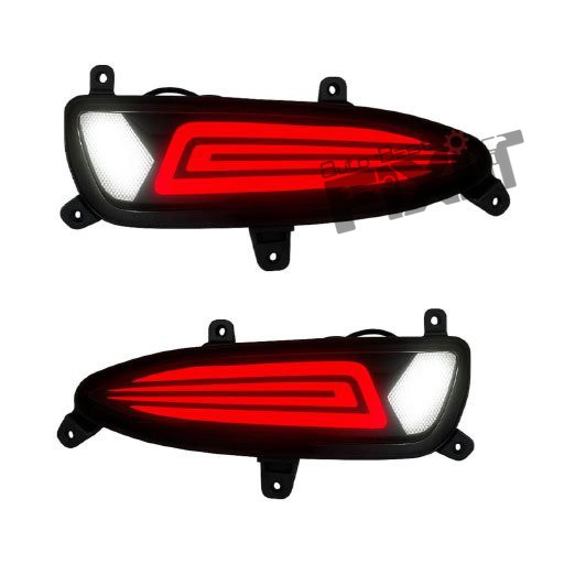 AutoStylenn Hyundai i20 2018-19 Bumper Reflector Matrix For HYUNDAI I 20 Compatible with HYUNDAI I 20 Vehicle_6