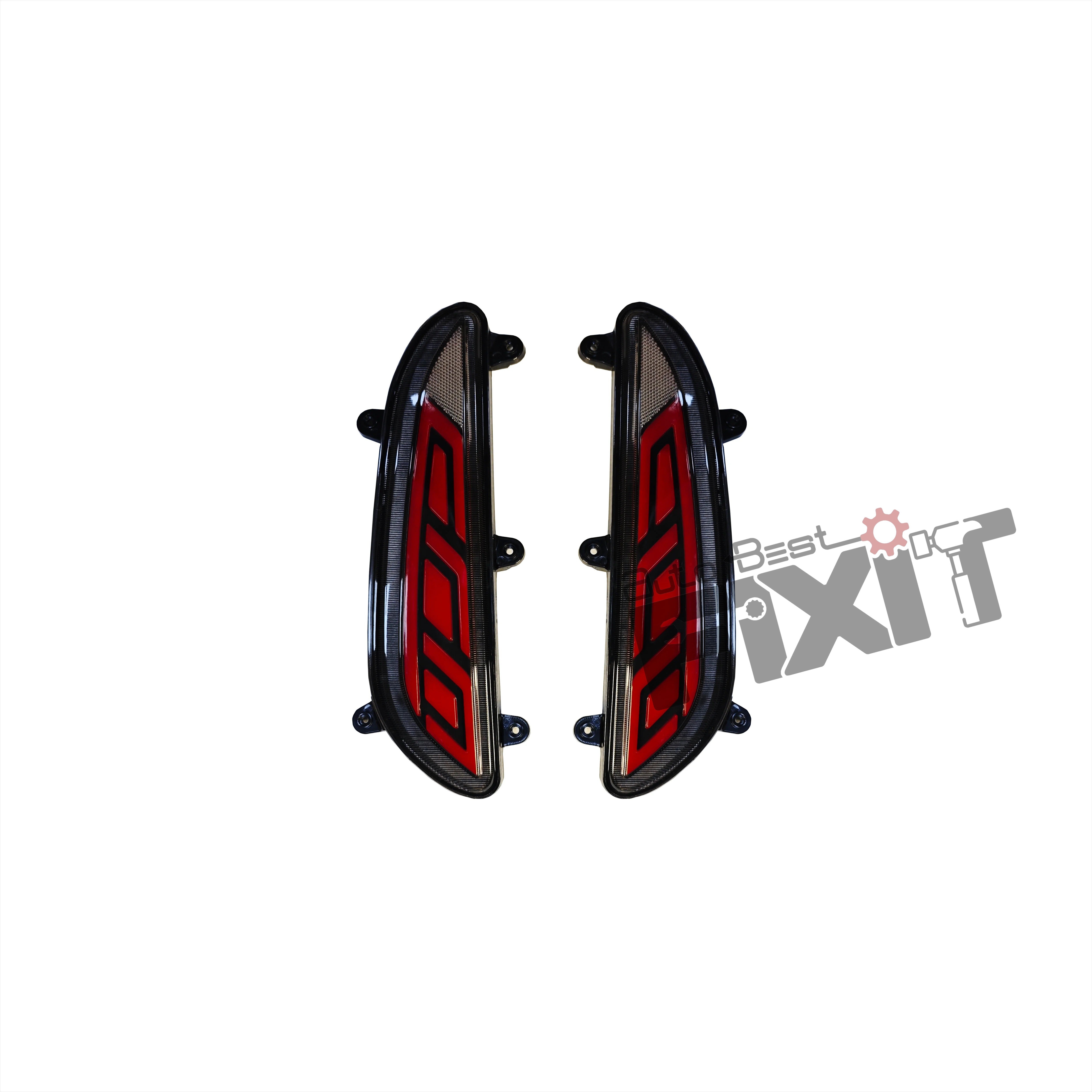 AutoStylenn Hyundai i20 2015-17 Bumper Reflector Matrix For HYUNDAI I 20 Compatible with HYUNDAI I 20 Vehicle
