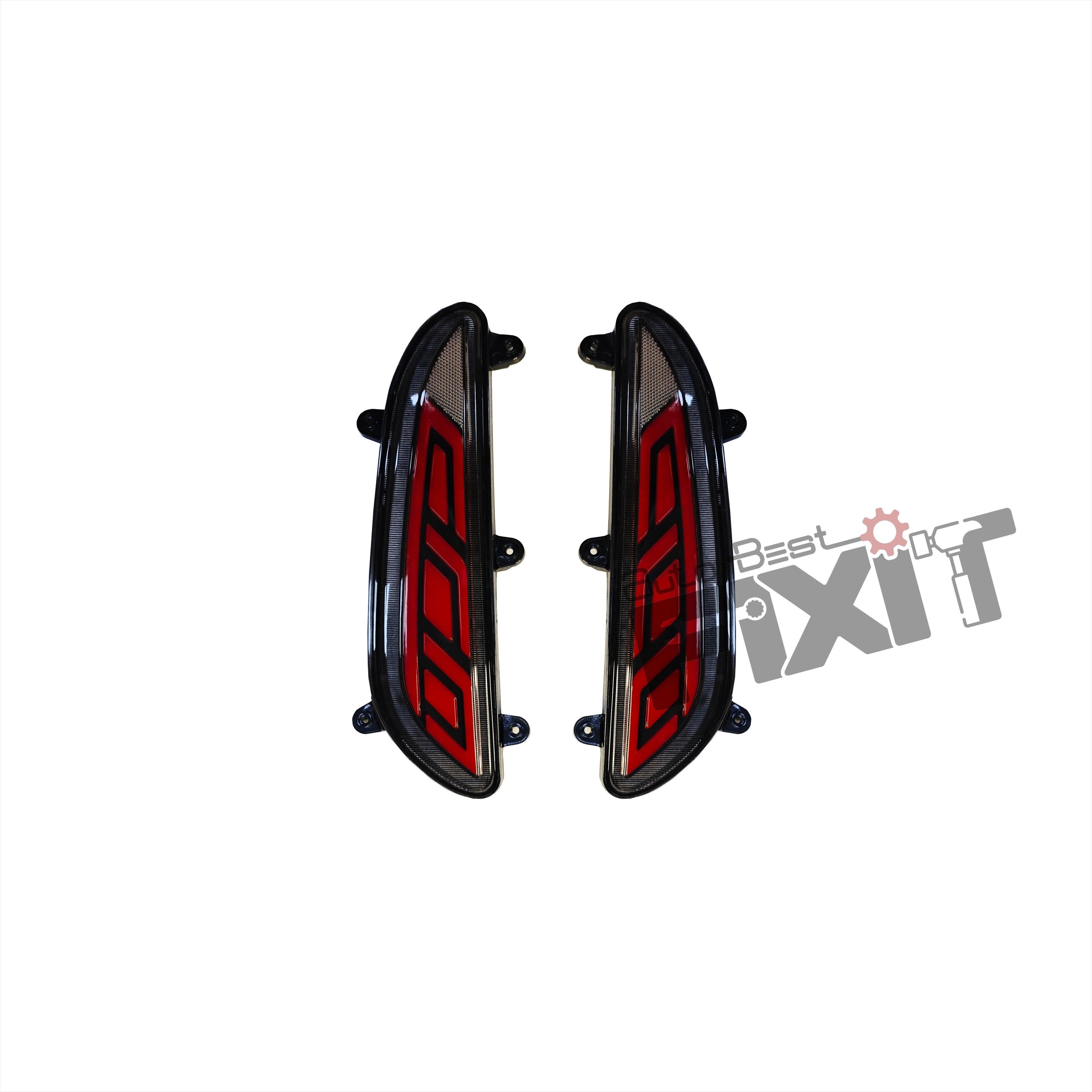 AutoStylenn Hyundai i20 2015-17 Bumper Reflector Matrix For HYUNDAI I 20 Compatible with HYUNDAI I 20 Vehicle