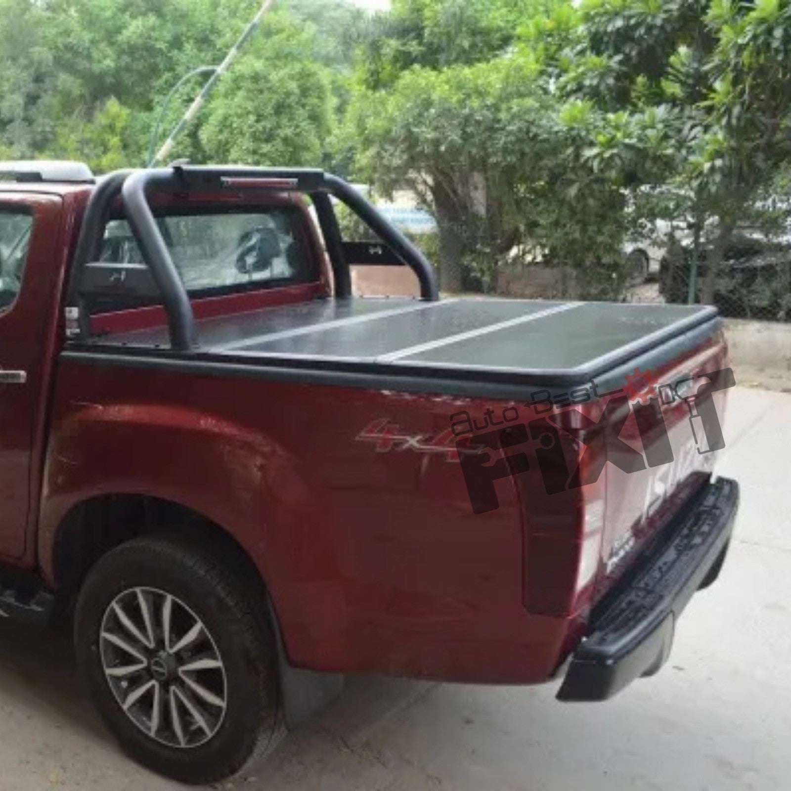 AutoStylenn Isuzu D-MAX Tri-fold Cover For ISUZU D-MAX Compatible with ISUZU D-Max Vehicle_4