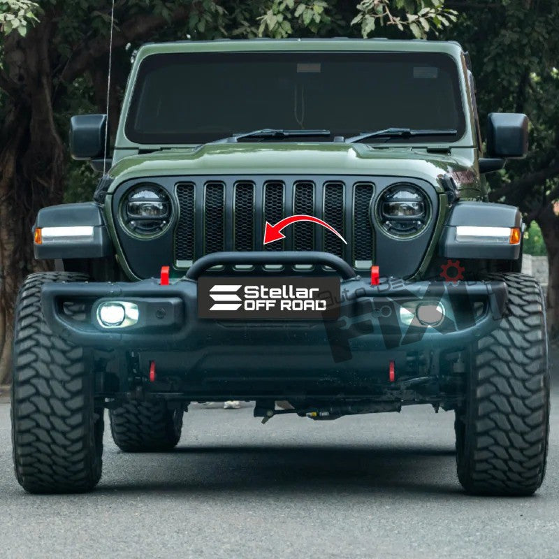 AutoStylenn Jeep Wrangler Front Bumper Bull Bar For JEEP WRANGLER Compatible with JEEP Wrangler Vehicle_3
