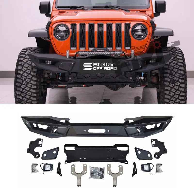 Jeep Wrangler TOP FIRE Front Bumper – Durable ABS Constructi