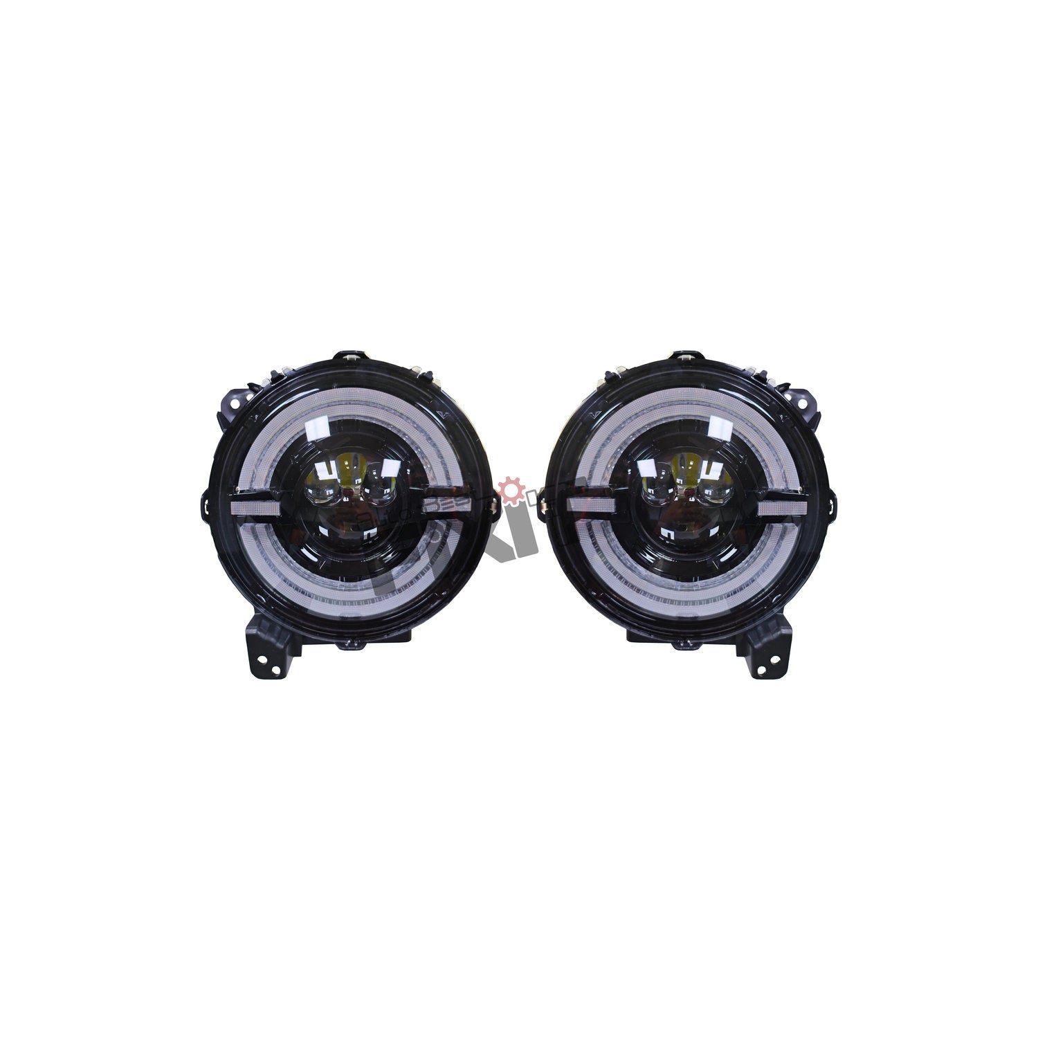 AutoStylenn Jeep Wrangler Head Lamp (V1) For JEEP WRANGLER Compatible with JEEP Wrangler Vehicle