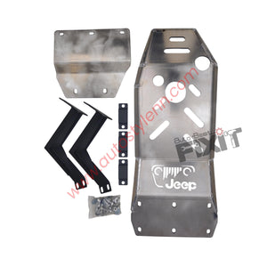 AutoStylenn Jeep Wrangler Skid Plate Under Engine Cover For JEEP WRANGLER Compatible with JEEP Wrangler Vehicle