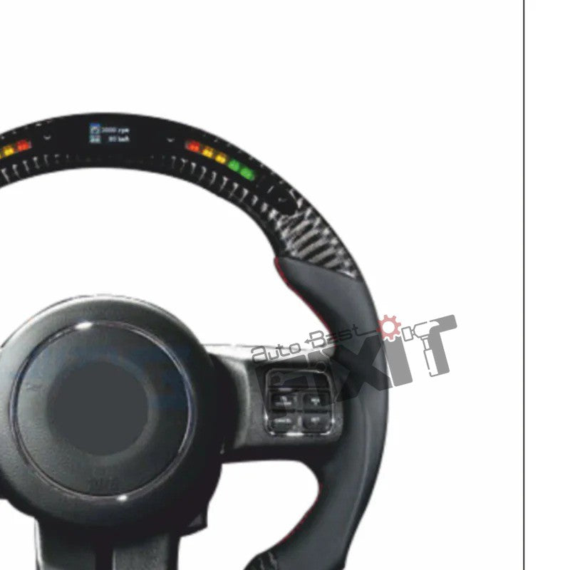 AutoStylenn Jeep Wrangler LED Carbon Steering Wheel For JEEP WRANGLER Compatible with JEEP Wrangler Vehicle_3