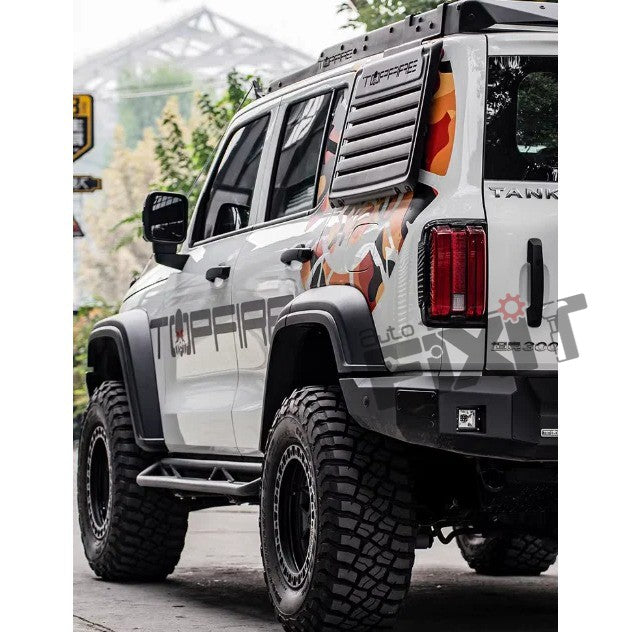AutoStylenn Jeep Wrangler Top Fire Rear Window Guard Armor Extension For JEEP WRANGLER Compatible with JEEP Wrangler Vehicle_2