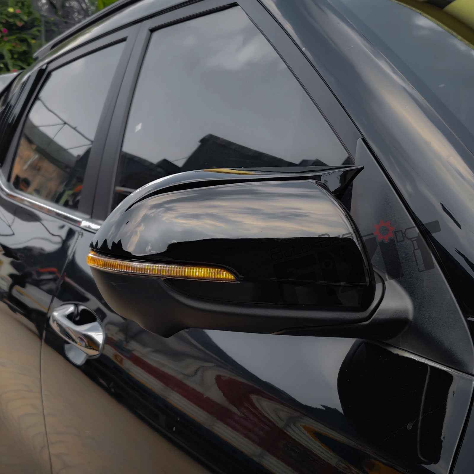 Kia Seltos Batman Style Mirror Covers – Durable ABS Constructi