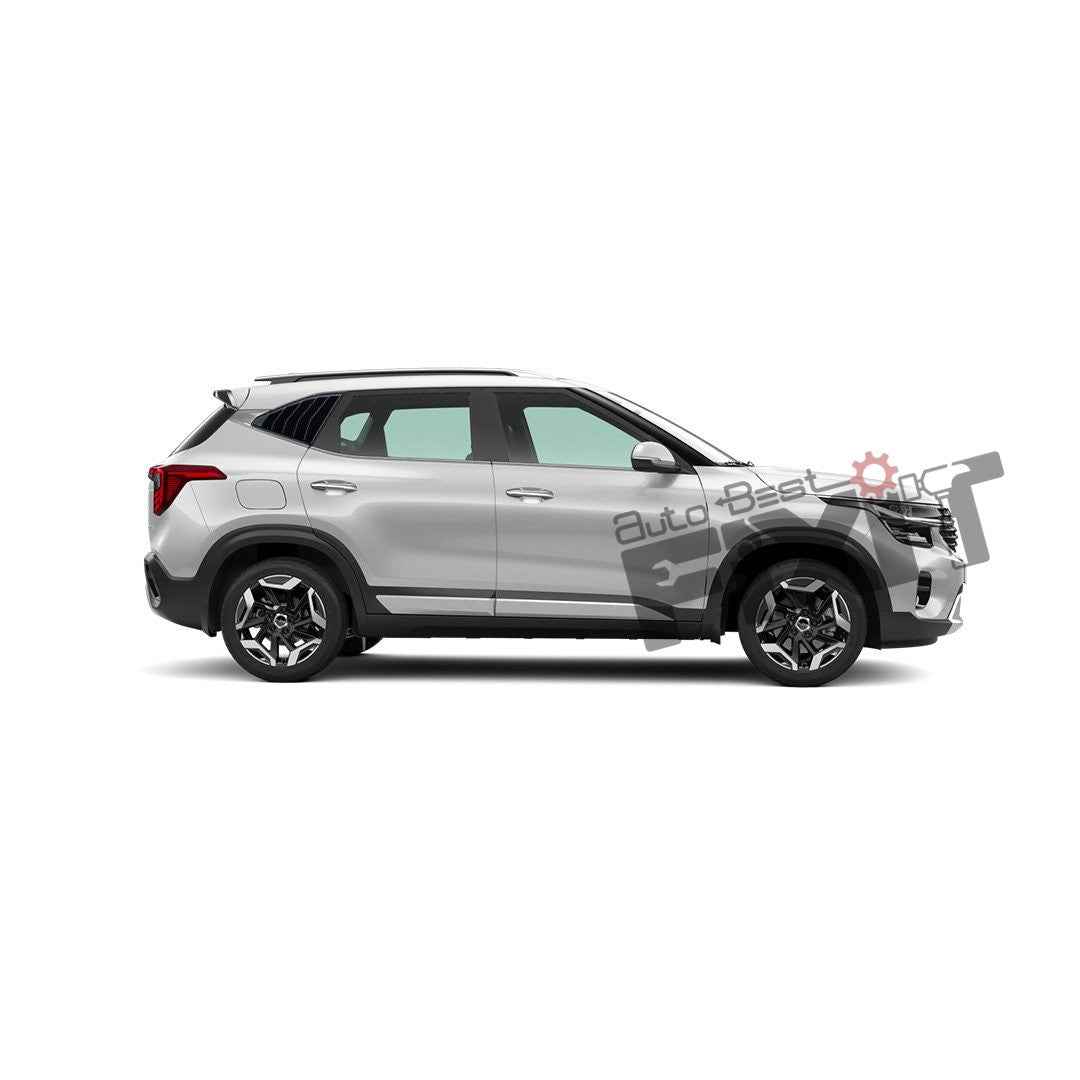 Kia Seltos Window Louvers – Durable ABS Constructi