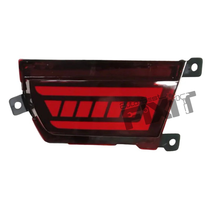 AutoStylenn Mahindra Scorpio N 2D Red Bumper Reflector Matrix For MAHINDRA SCORPIO N Compatible with MAHINDRA Scorpio N Vehicle_1
